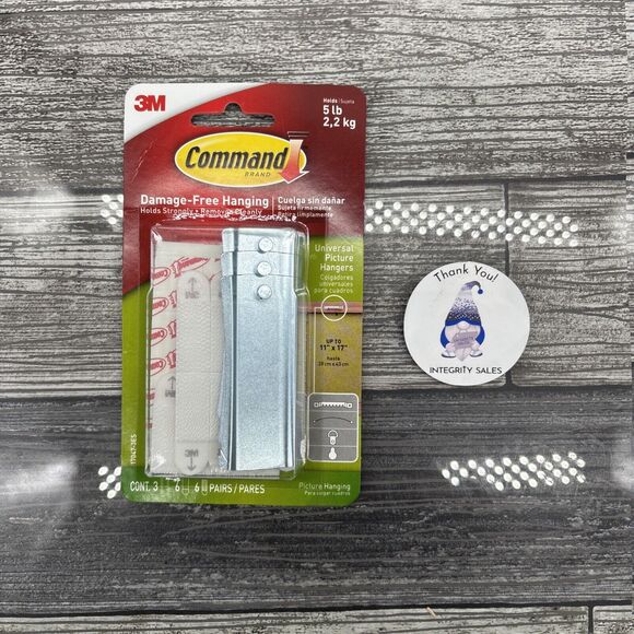 3M Command Universal Picture Hanger, Holds 5 lb, 3 Pack {F} - Picture 12 of 12